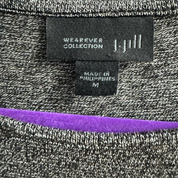 J.Jill Wearever Collection Open Front Cardigan Pockets With Long Sleeve Top Sz M - Picture 8 of 9